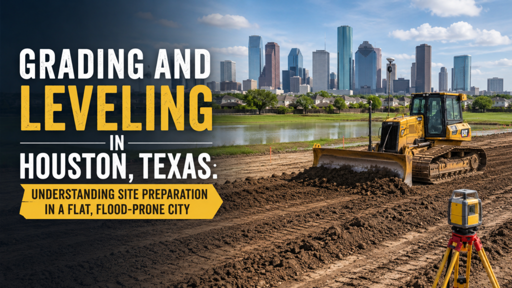 Grading and Leveling in Houston, Texas: Understanding Site Preparation in a Flat, Flood-Prone City