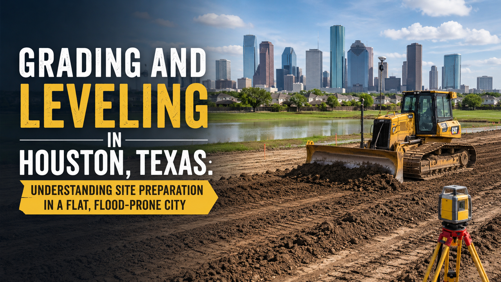 Grading and Leveling in Houston, Texas: Understanding Site Preparation in a Flat, Flood-Prone City